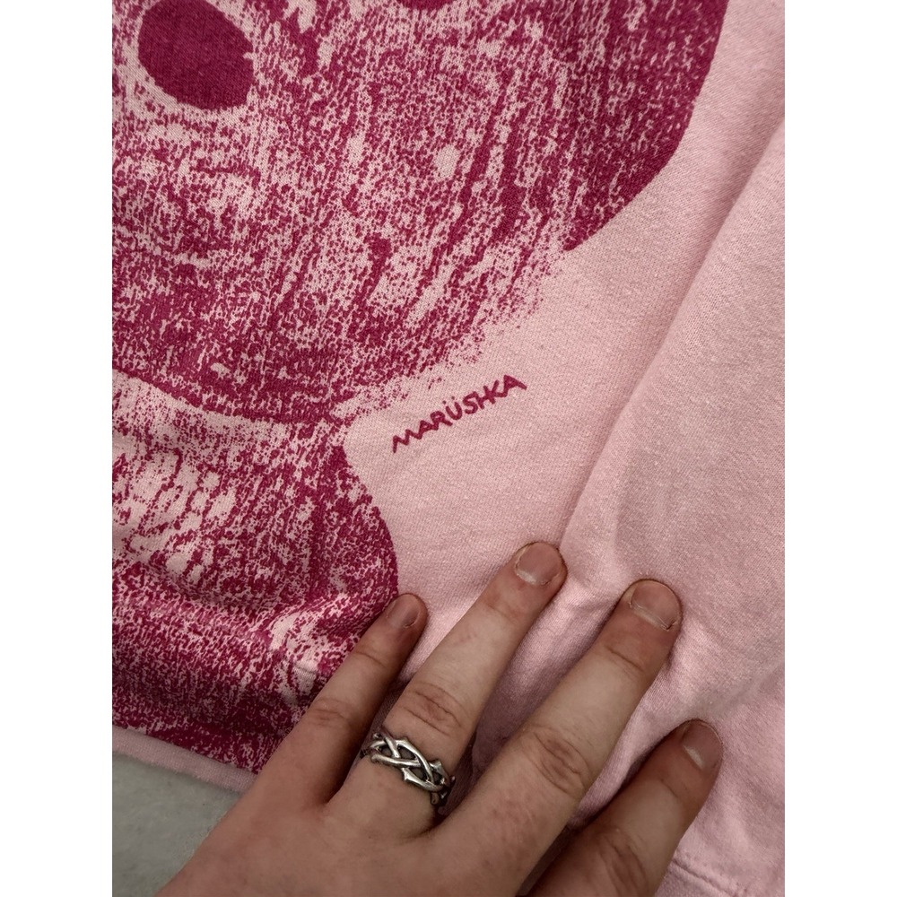 Vintage Marushka Pink Honey Bear Jar Graphic Sweatshirt Size M Y2K RARE - Picture 3 of 5